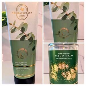 Bath And Body Works Eucalyptus Spearmint 2 Body Wash 1 Steamer Bundle Of 3 NWT